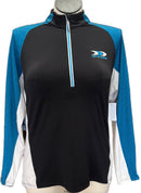 Antigua Black & Blue Patterned Women's Golf Pullover w/Logo Size XL-1