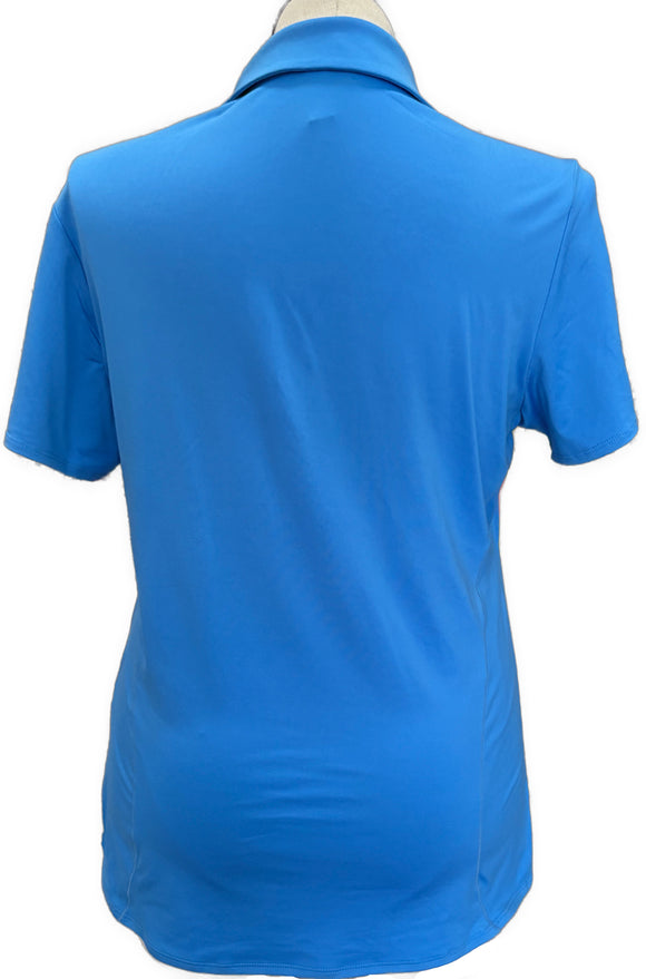 Under Armour Blue Women's Short Sleeve Polo w/Logo Size XL