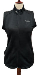 Adidas Women's Black Textured Golf Vest w/ Logo MSP$80-1