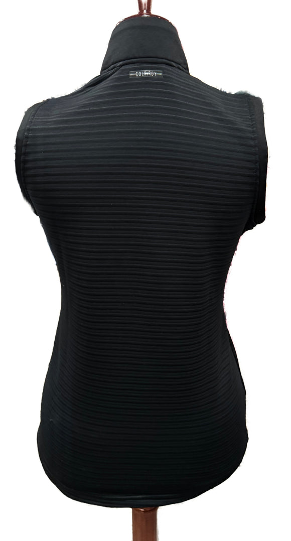 Adidas Women's Black Textured Golf Vest w/ Logo MSP$80