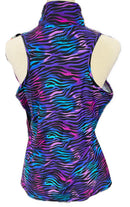 Tzu Tzu Electric Zebra Allie Sleeveless Golf Top Size L MSSP$99-2