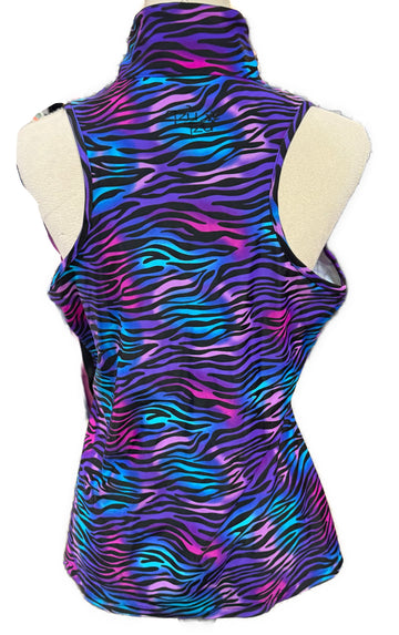 Tzu Tzu Electric Zebra Allie Sleeveless Golf Top Size L MSSP$99 - 0