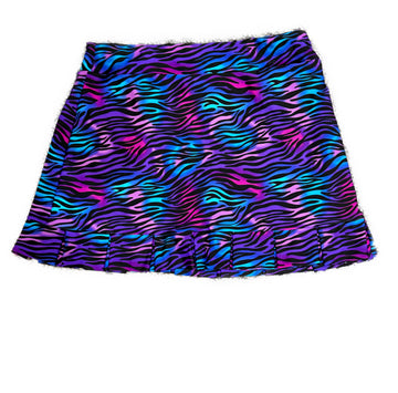 Tzu Tzu Electric Zebra Cha Cha Golf Skort Size L - 0