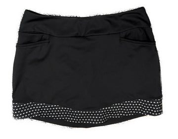 Adidas Black Skort with Print Trim Size M