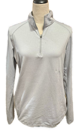 Nike Golf Women's Light Gray Zip Mock Pullover Size L