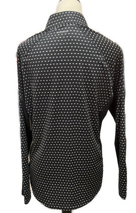 Adidas Women's Black & White Print Golf Pullover Size L - 0