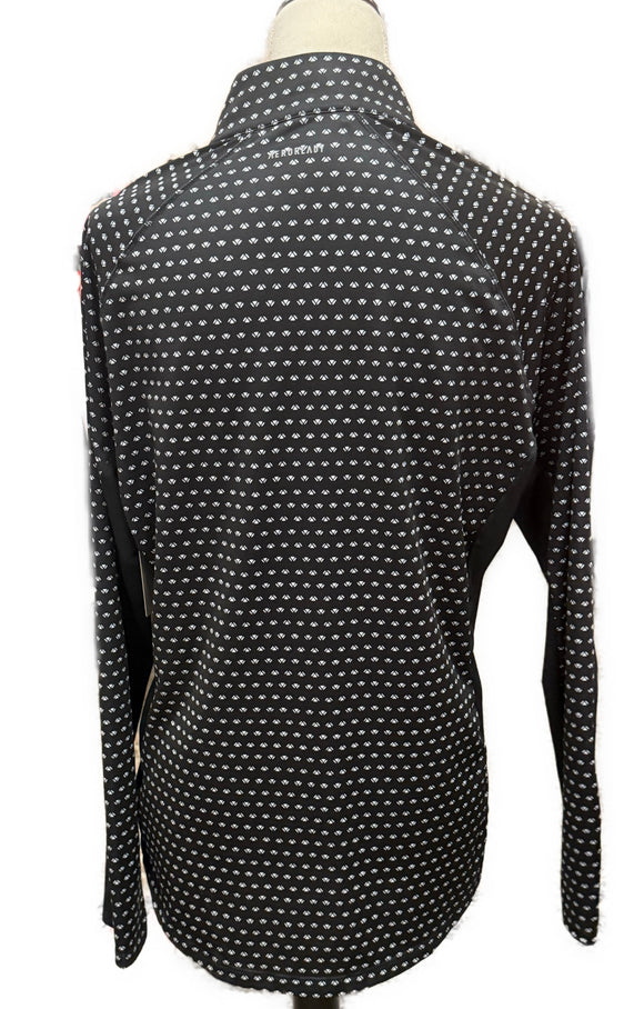 Adidas Women's Black & White Print Golf Pullover Size L