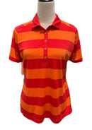 Nike Golf Women's Orange & Red Golf Polo Size L-1