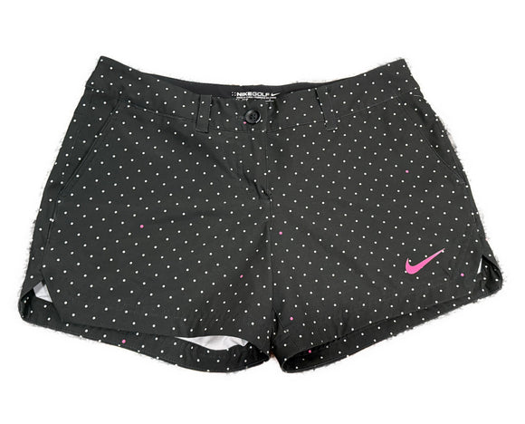 Nike Golf Women's Black Polka Dot Shorts Size 6