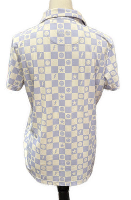 Swing Juice Women's Golf Smile Face Polo Size L MSP$88 - 0