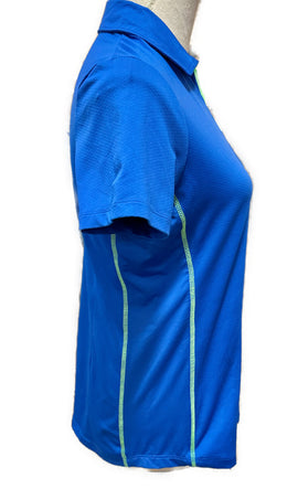 Jofit Women's Royal & Lime Short Sleeve Golf Polo Size M - 0