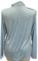 Court Haley Women's Blue & White Patterned Pullover Size XL-2
