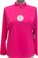 New Tail Activewear Tallula Long Sleeve Golf Top Passion Pink Size XXL MSP$90-1