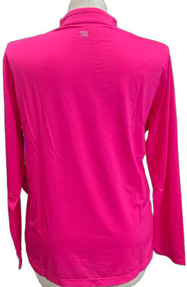 New Tail Activewear Tallula Long Sleeve Golf Top Passion Pink Size XXL MSP$90 - 0