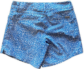 Adidas Blue & White Geometric Patterned Shorts Size 8 - 0