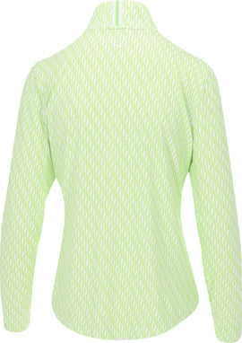 New Under Armour Women's Lime Print Playoff Golf Pullover MSP$85 - 0
