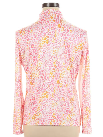 Tail Women's Pink & White Animal Print Sun Shirt Size XL MSP$100 - 0