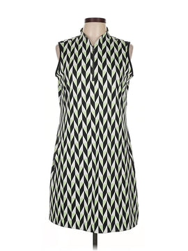 Tail Activewear Green White & Black Geo Print Sleeveless Golf Dress Size L MSP$105