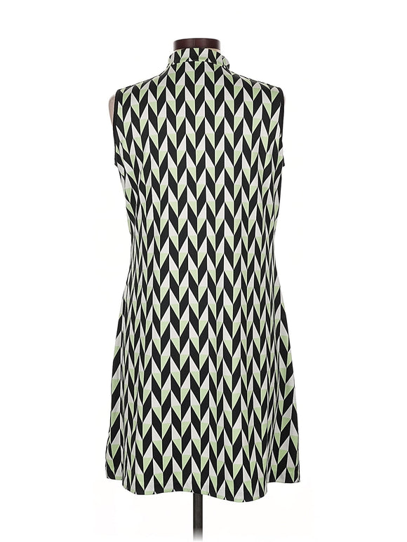Tail Activewear Green White & Black Geo Print Sleeveless Golf Dress Size L MSP$105