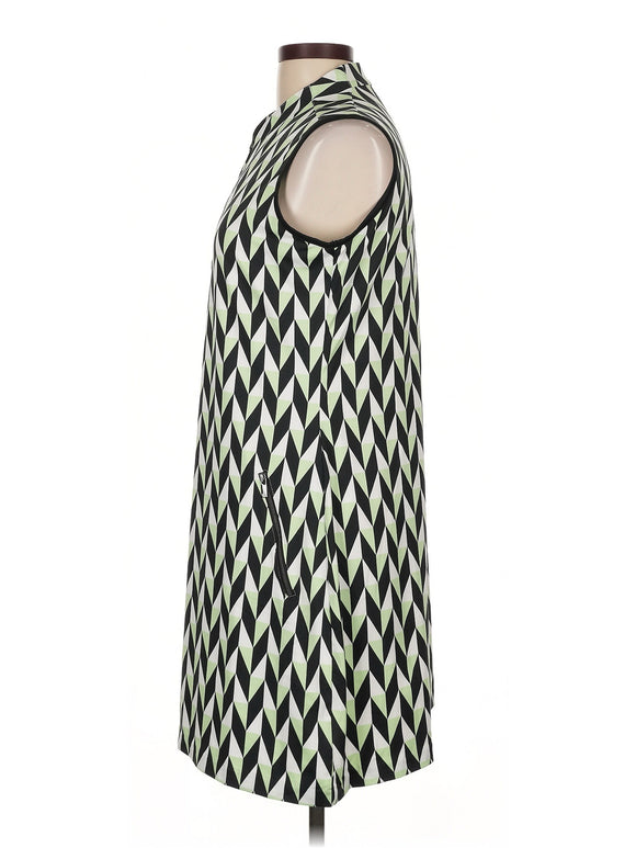 Tail Activewear Green White & Black Geo Print Sleeveless Golf Dress Size L MSP$105