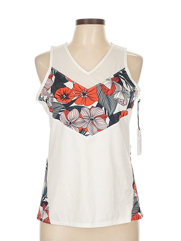 New Tail Activewear Wilhelmina V-neck Tank - Eden Size L MSP$70