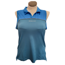 Oakley 2 Tone Blue Sleeveless Women's Golf Polo Size XL MSP$65-1