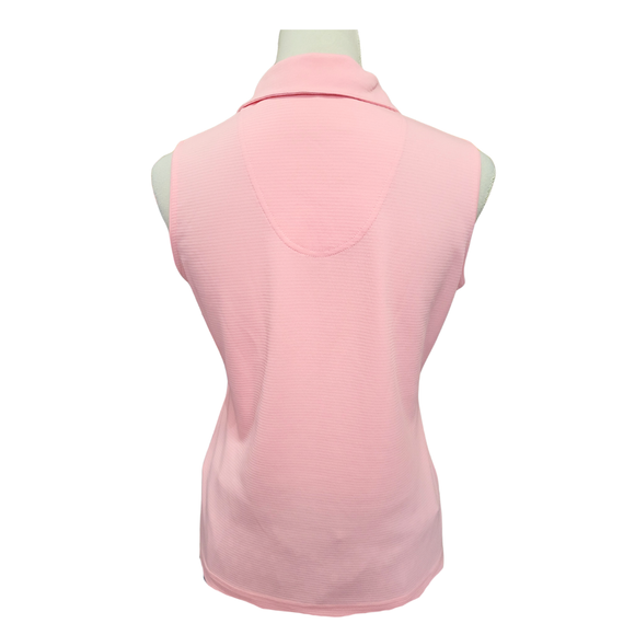 Sport Haley Women's Pink Sleeveless Golf Polo Size S