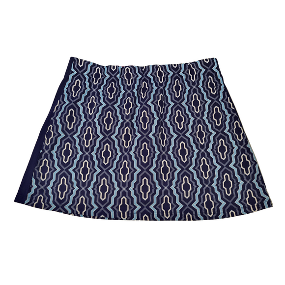 J.Mclaughlin Navy Geo Print Golf Skort Size L MSP$168