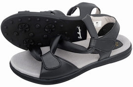 Sandbaggers Women's Grace Black Golf Sandals Size 5 MSP$125