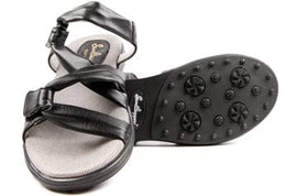 Sandbaggers Women's Grace Black Golf Sandals Size 5 MSP$125 - 0