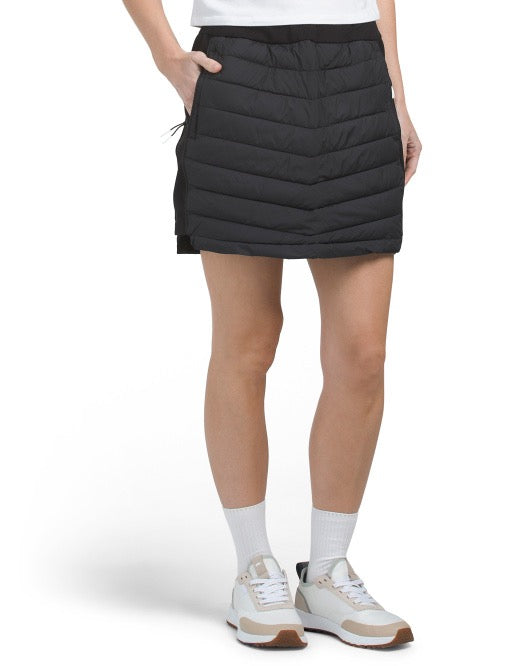 New Women's Nivo Sport Gladys Black Quilted Skirt Size L MSP$95