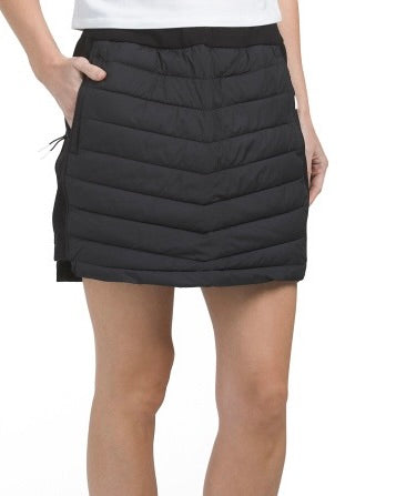 New Women's Nivo Sport Gladys Black Quilted Skirt Size L MSP$95