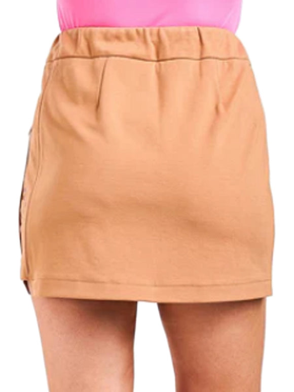 New Nivo Sport Gladys Quilted Skirt- Camel Size XS MSP$95