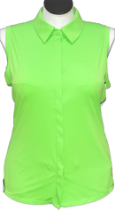 Kinona Sport Lime Green Sleeveless Golf Top Size XL MSP$112-1
