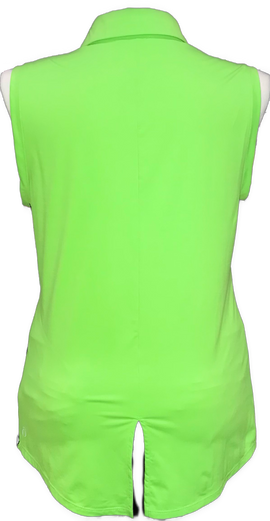 Kinona Sport Lime Green Sleeveless Golf Top Size XL MSP$112 - 0