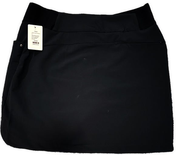 Greg Norman Black 17” Golf Skort Size S MSP$79
