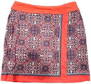 Greg Norman 17.5” Golf Skort Coral White & Blue Paisley Size S MSP$79-1