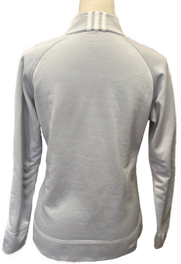 Adidas Women's Gray Full-Zip Jacket Size M