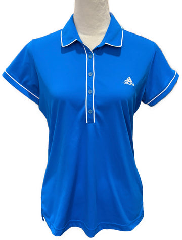 Adidas Women's Bright Blue Polo Size M