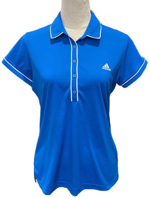 Adidas Women's Bright Blue Polo Size M
