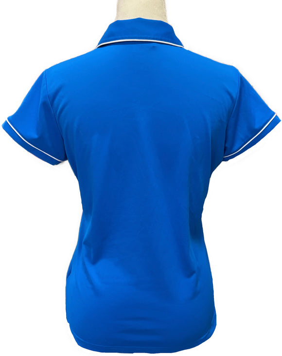 Adidas Women's Bright Blue Polo Size M