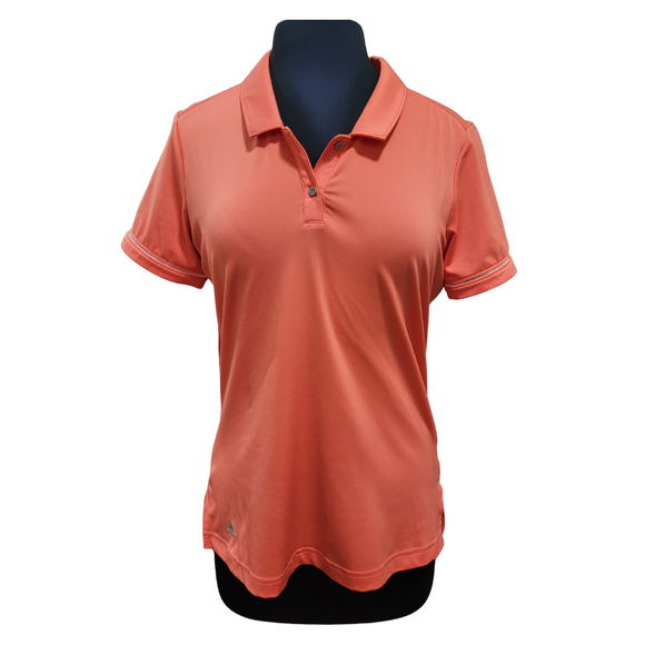 Adidas Women's Coral Short Sleeve Golf Polo Size M