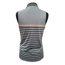 Ralph Lauren RLX Women's Gray, Black & Orange Sleeveless Golf Polo Size M MSP$108-2