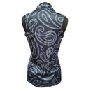 Women's Nike Navy Paisley Sleeveless Golf Polo Size M-2