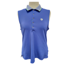 Ralph Lauren RLX Blue Sleeveless Golf Polo w/ Contrast Collar Size XL MSP$110-1