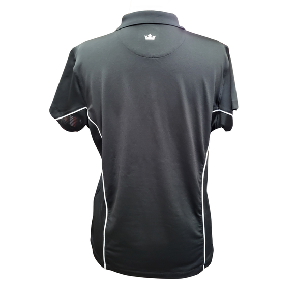 Peter Millar Women's Black Golf Polo w/ White Trim Size XL MSP$92