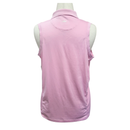 Peter Millar Women's Light Pink Sleeveless Golf Polo w/ Logo Size XL-2