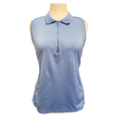 Peter Millar Women's Periwinkle Sleeveless Golf Polo Size XL-1