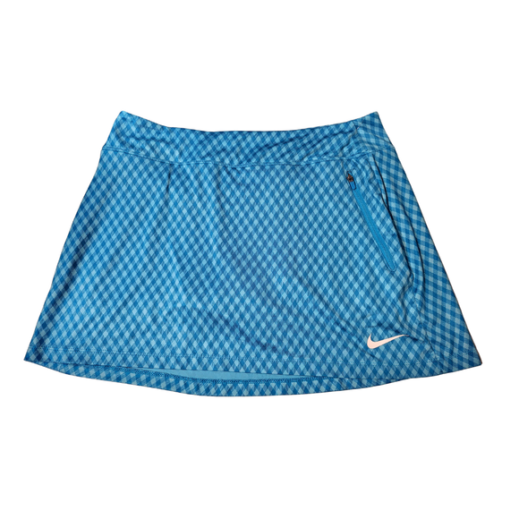 Nike Golf Turquoise Check Print Size M