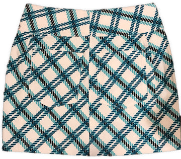 New Women's Jofit 15.5" Signature Golf Skort Clearwater Rope Print MSP$98 - 0